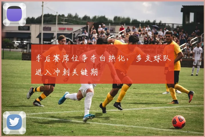 季后赛席位争夺白热化，多支球队进入冲刺关键期